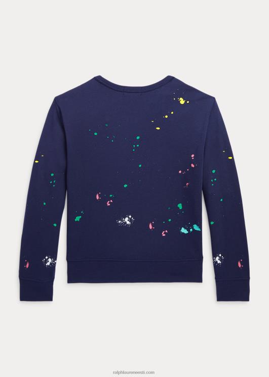 Ralph Lauren lapsed värvi pritsmega spaa frotee pullover PR0V6169 kruiisilaevastik
