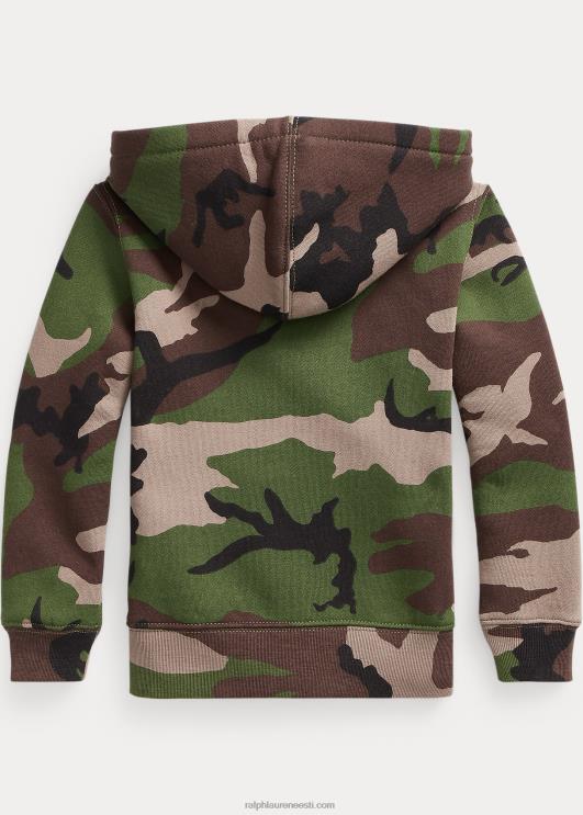 Ralph Lauren lapsed fliisist täistõmblukuga kapuuts PR0V5858 ülejääk camo
