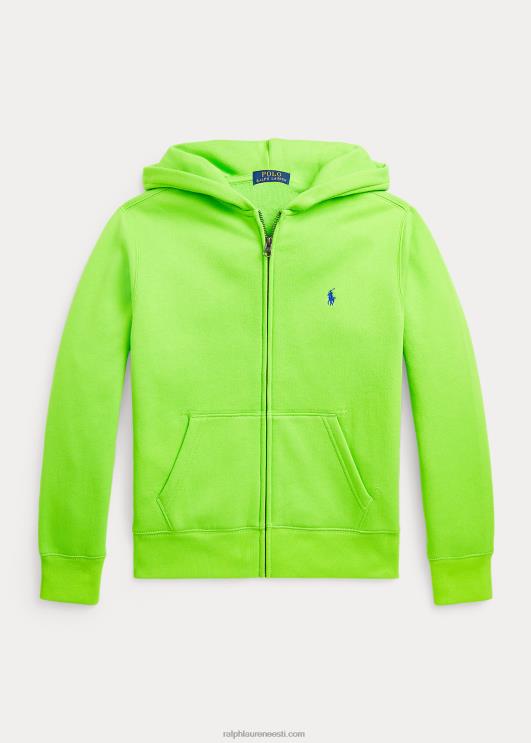 Ralph Lauren lapsed fliisist täistõmblukuga kapuuts PR0V6576 galaktika roheline