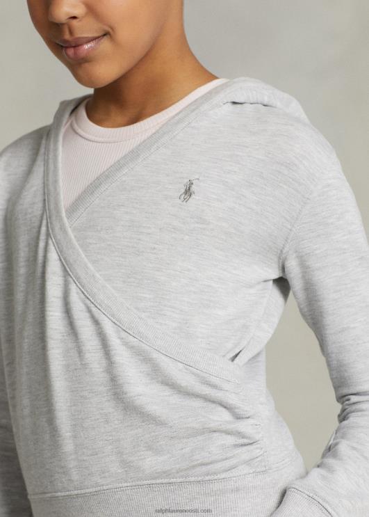 Ralph Lauren lapsed fliisist wrap-efektiga kapuuts PR0V7503 kevadine kanarbik