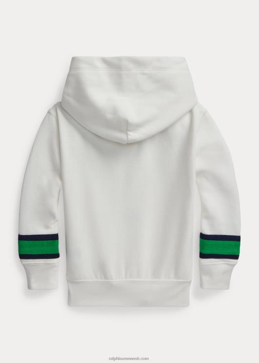 Ralph Lauren lapsed kriketitriibuline fliisist kapuuts PR0V9967 tekipesu valge