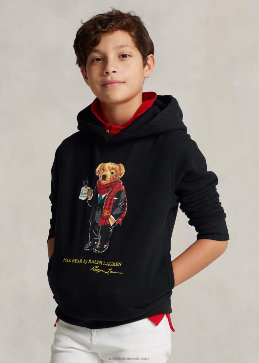 Ralph Lauren lapsed kuuuusaasta polo karu kapuuts PR0V6573 must