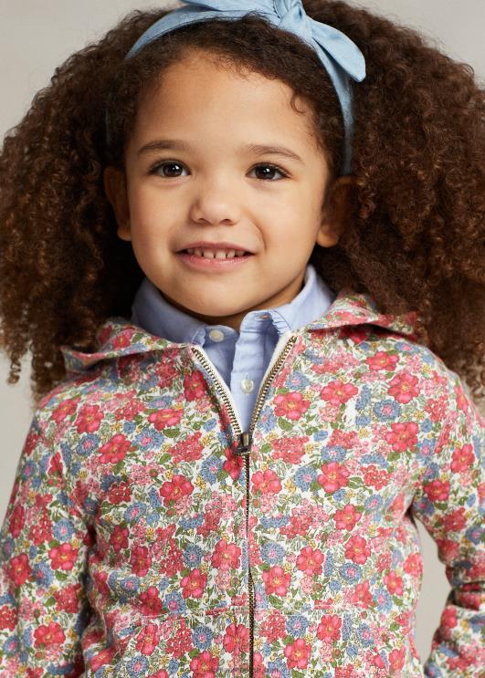 Ralph Lauren lapsed lilleline spaa froteest täistõmblukuga kapuuts PR0V6728 camden lilleline