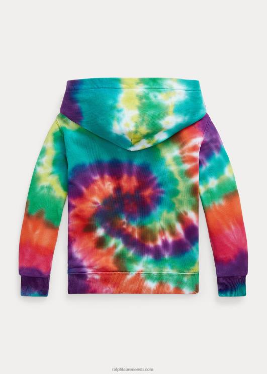 Ralph Lauren lapsed lipsuga prantsuse puuvillane frotee kapuuts PR0V9790 vikerkaarlipsu värv