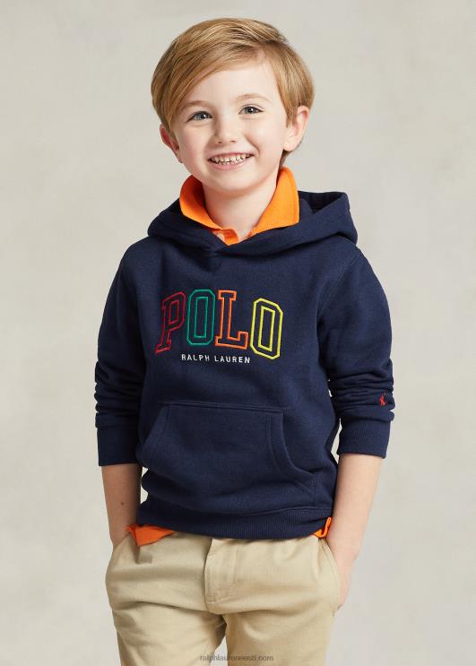 Ralph Lauren lapsed logoga fliisist kapuuts PR0V6435 kruiisilaevastik
