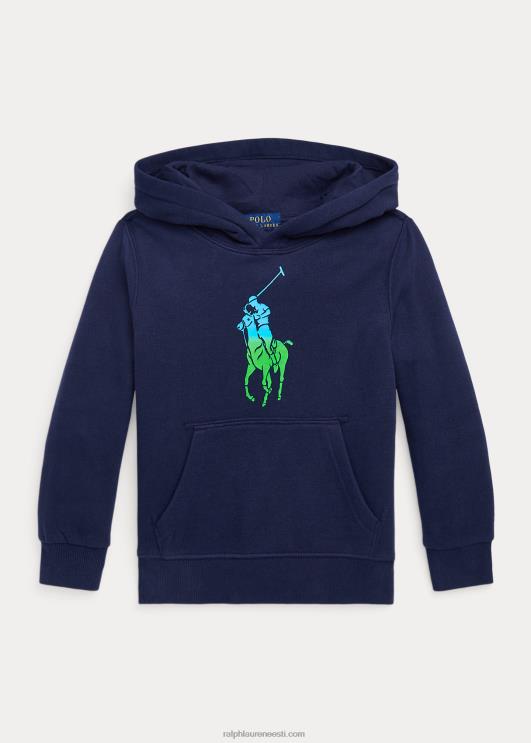 Ralph Lauren lapsed ombre suur poni fliisist kapuuts PR0V6520 kruiisilaevastik