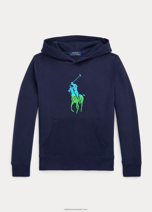 Ralph Lauren lapsed ombre suur poni fliisist kapuuts PR0V6647 kruiisilaevastik