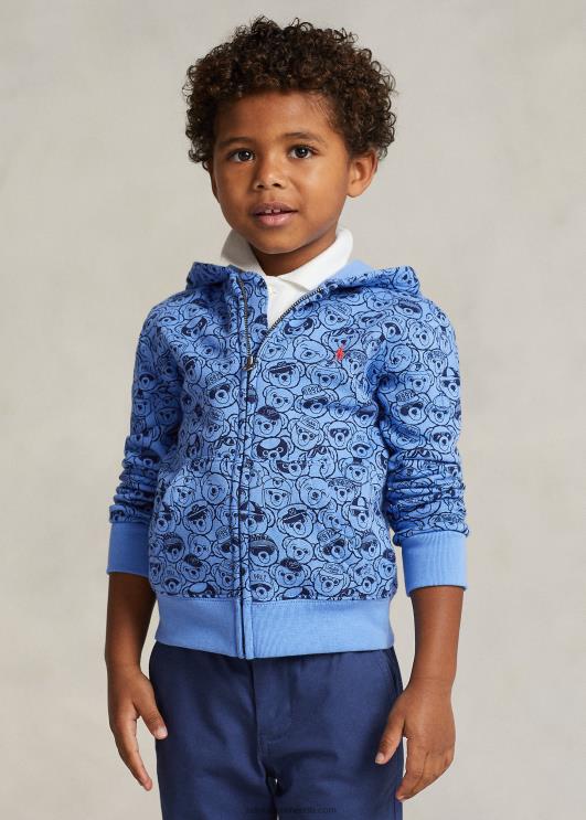 Ralph Lauren lapsed polo karu fliisist täistõmblukuga kapuuts PR0V5664 sadamasaar sinine/merevägi