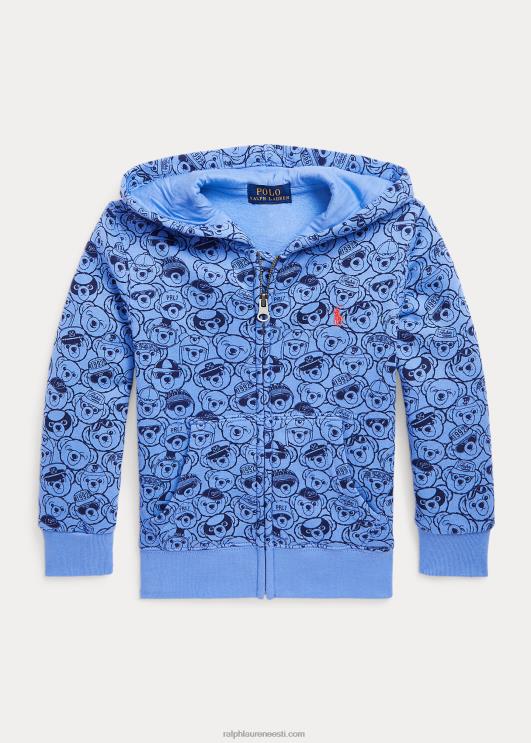 Ralph Lauren lapsed polo karu fliisist täistõmblukuga kapuuts PR0V5664 sadamasaar sinine/merevägi