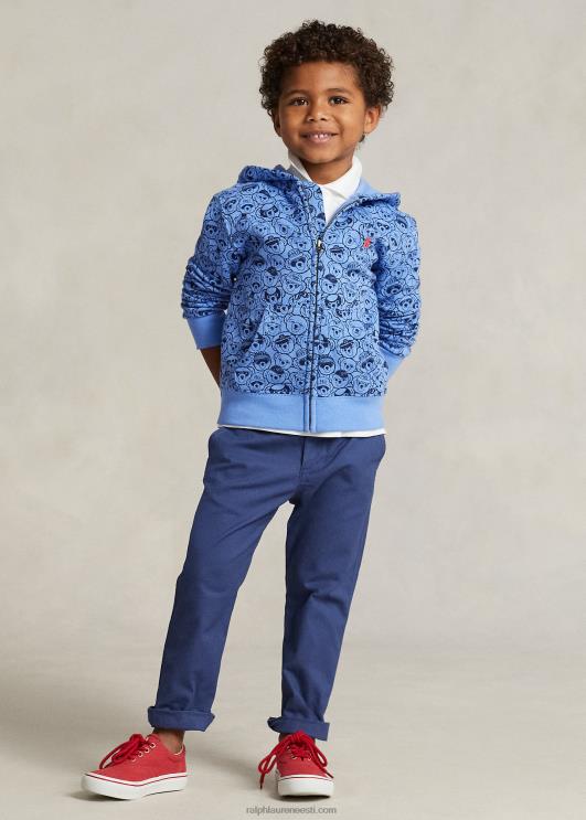 Ralph Lauren lapsed polo karu fliisist täistõmblukuga kapuuts PR0V5664 sadamasaar sinine/merevägi