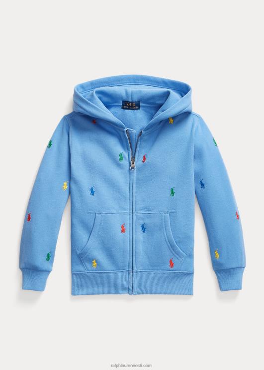 Ralph Lauren lapsed polo poni fliisist täistõmblukuga kapuuts PR0V6459 sadamasaar sinine