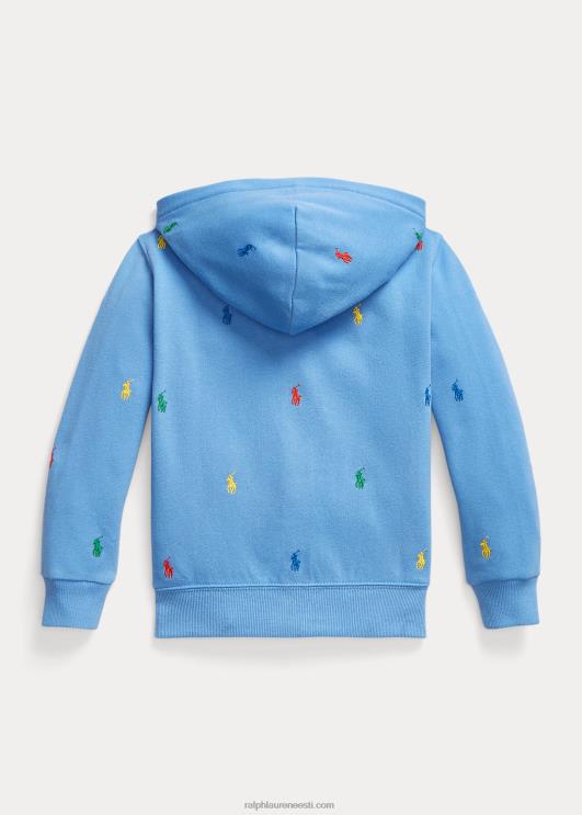 Ralph Lauren lapsed polo poni fliisist täistõmblukuga kapuuts PR0V6459 sadamasaar sinine