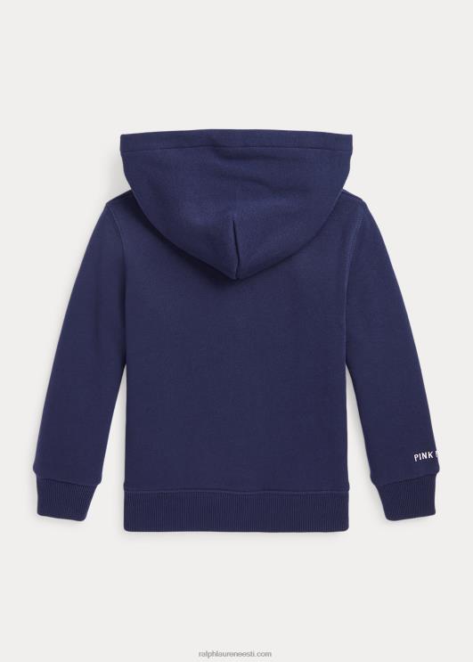 Ralph Lauren lapsed poni fliisist kapuuts PR0V5717 tumesinine/roosa