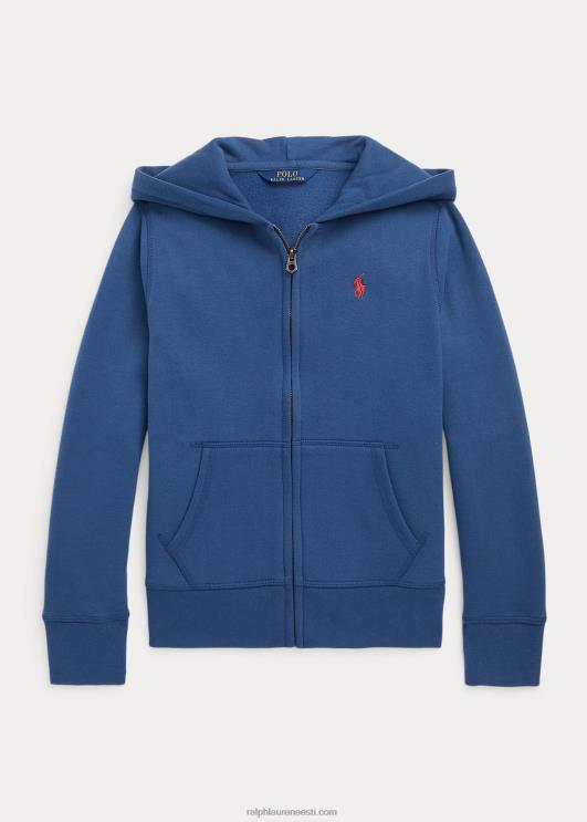 Ralph Lauren lapsed prantsuse frotee kapuuts PR0V7029 öine merevägi/tšillipipar