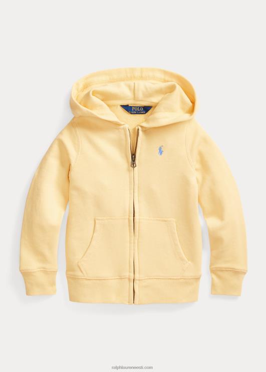 Ralph Lauren lapsed spaa froteest täistõmblukuga kapuuts PR0V9995 maisi kollane