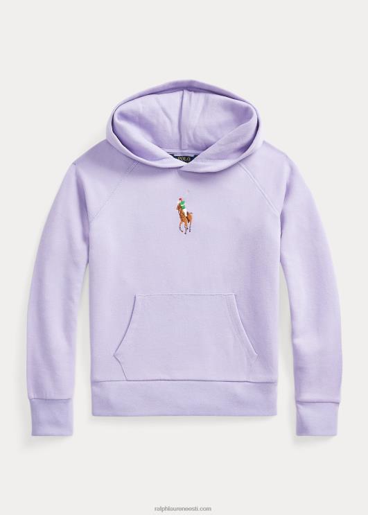 Ralph Lauren lapsed suur poni fliisist kapuuts PR0V7497 taeva lavendar