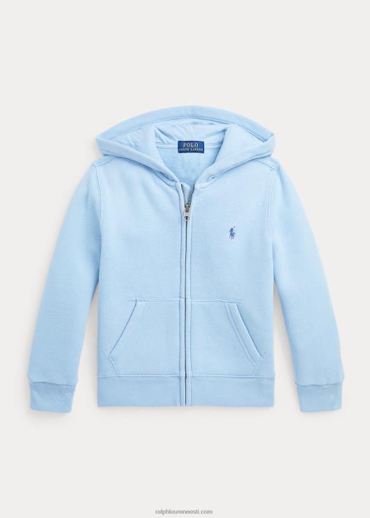 Ralph Lauren lapsed suure poni logoga fliisist täistõmblukuga kapuuts PR0V5748 pulber sinine