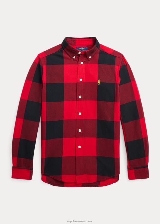 Ralph Lauren lapsed Kuu uusaasta puuvillane oxfordi särk PR0V6575 punane/must