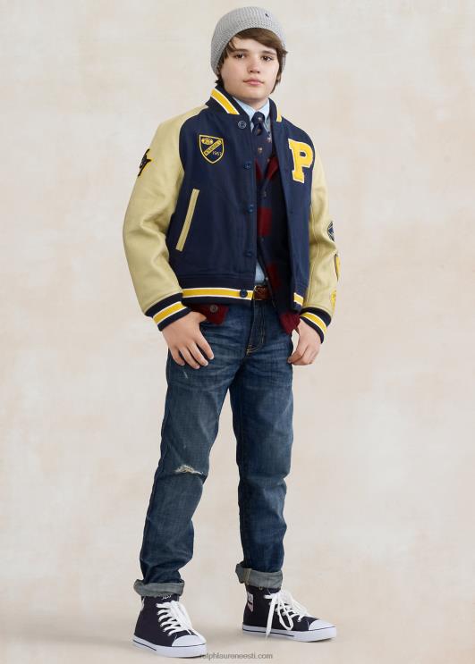 Ralph Lauren lapsed blake puuvillane oxfordi vormisärk PR0V6253 bsr sinine