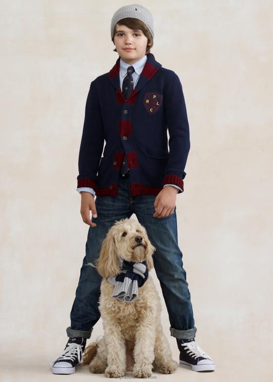 Ralph Lauren lapsed blake puuvillane oxfordi vormisärk PR0V6253 bsr sinine