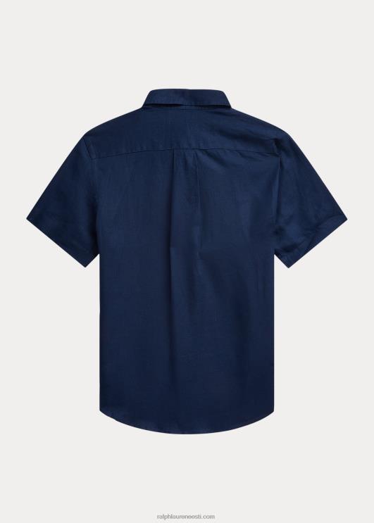 Ralph Lauren lapsed linane lühikeste varrukatega särk PR0V6589 Newporti merevägi