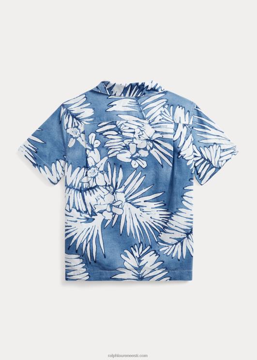 Ralph Lauren lapsed peopesale mustriga puuvillane-linane laagrisärk PR0V6109 peopesad batik