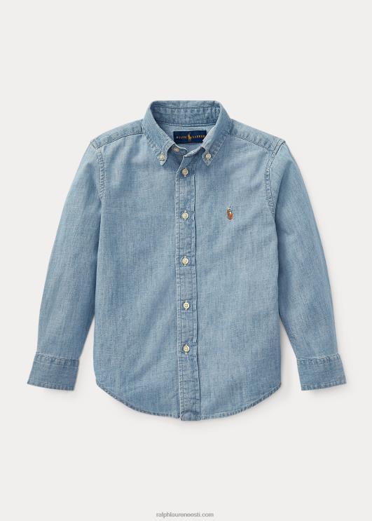 Ralph Lauren lapsed puuvillane chambray särk PR0V5716 helesinine