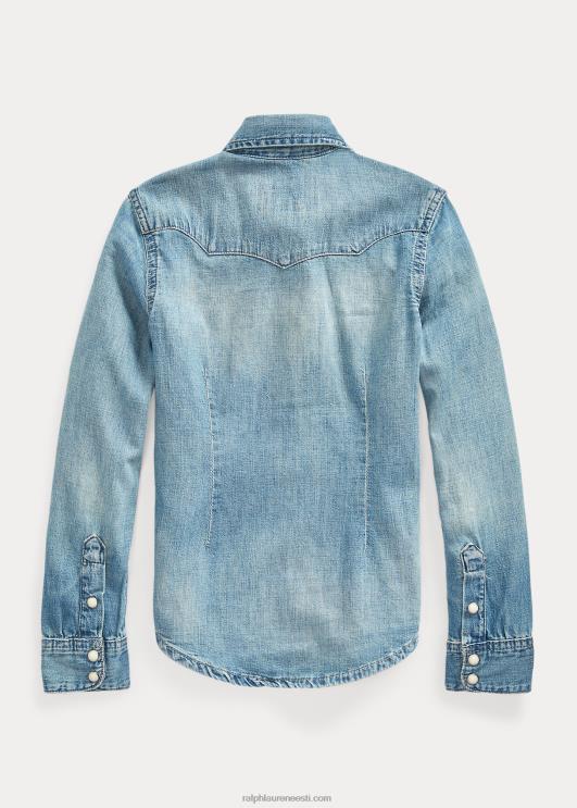 Ralph Lauren lapsed puuvillane teksariidest lääne särk PR0V7205 sinine