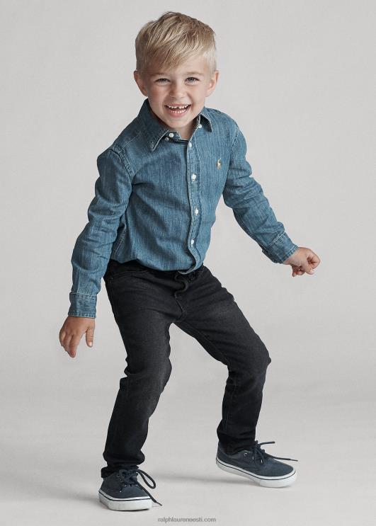 Ralph Lauren lapsed puuvillane teksasärk PR0V5708 tumesinine