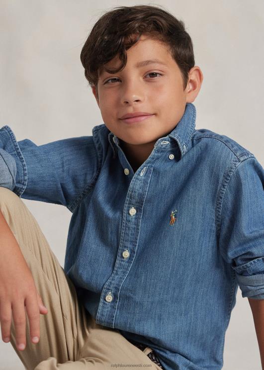 Ralph Lauren lapsed puuvillane teksasärk PR0V6059 tumesinine