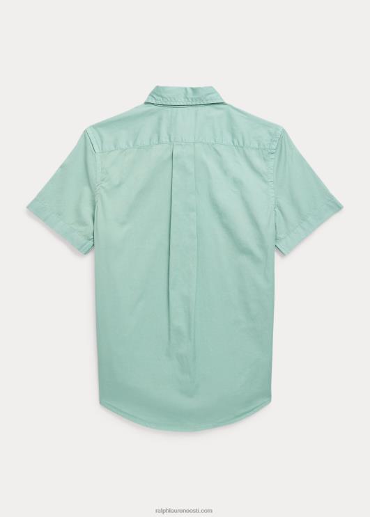 Ralph Lauren lapsed puuvillane toimse lühikeste varrukatega särk PR0V6091 pleekinud piparmünt