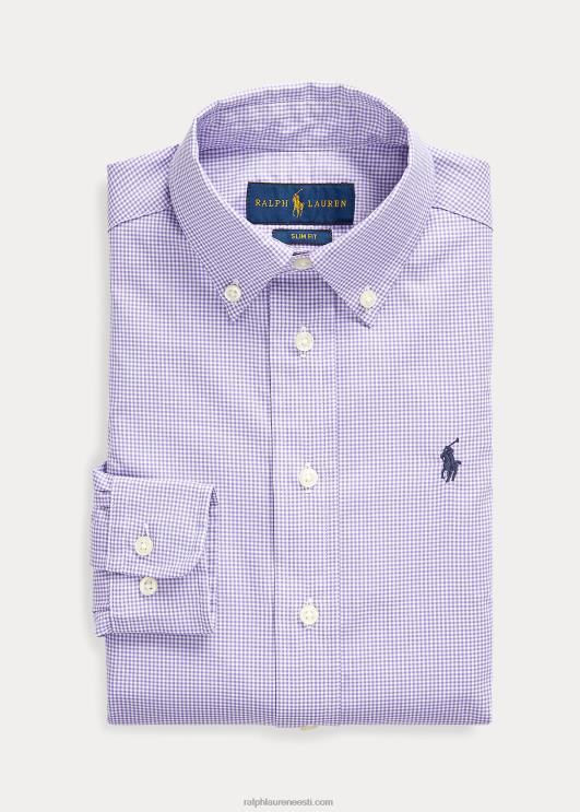 Ralph Lauren lapsed slim fit hõlmikpuuvillane kleit särk PR0V5807 lavendel multi