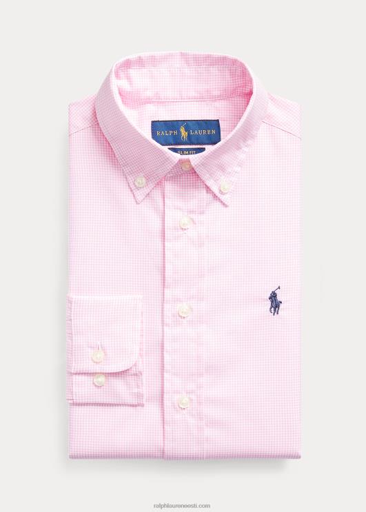 Ralph Lauren lapsed slim fit hõlmikpuuvillane kleit särk PR0V5816 roosa multi