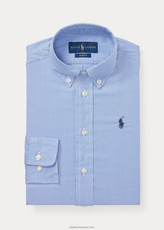Ralph Lauren lapsed slim fit hõlmikpuuvillane kleit särk PR0V5817 sinine multi