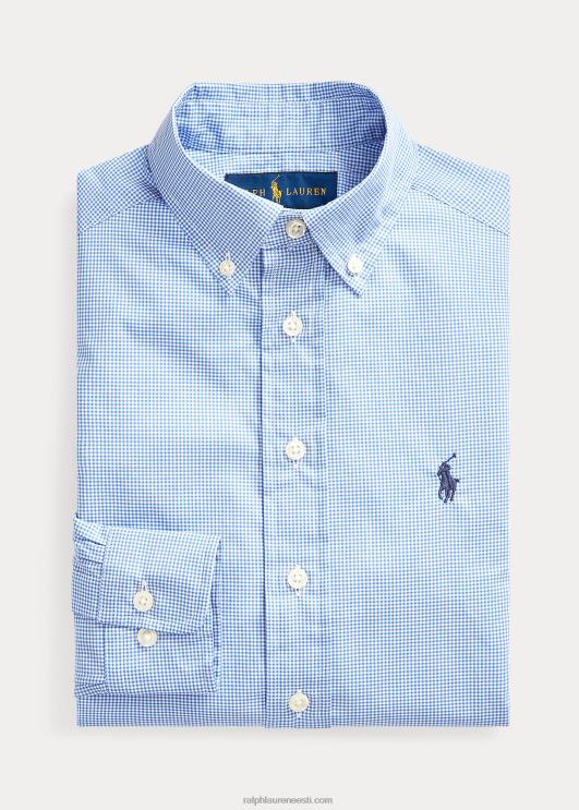 Ralph Lauren lapsed slim fit hõlmikpuuvillane kleit särk PR0V6072 sinine multi