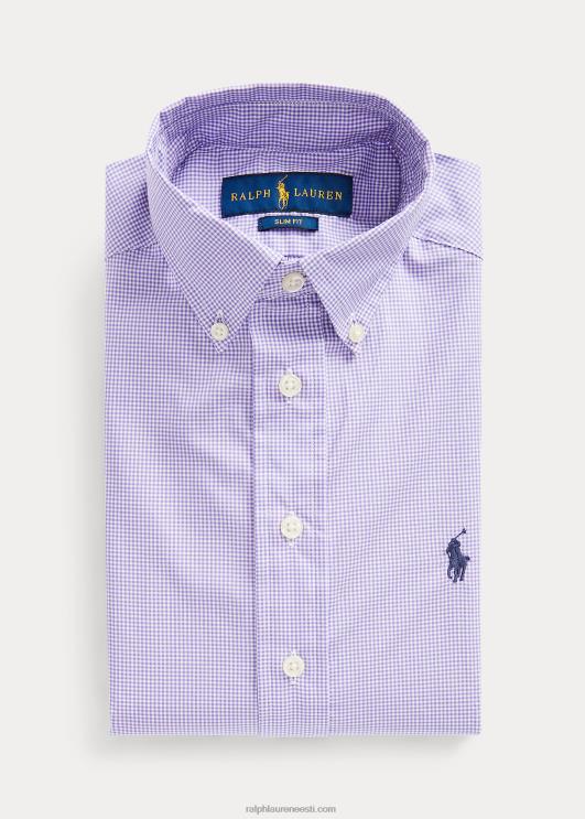 Ralph Lauren lapsed slim fit hõlmikpuuvillane kleit särk PR0V6073 lavendel multi