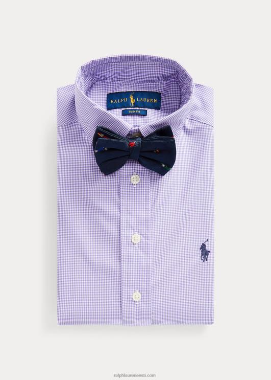 Ralph Lauren lapsed slim fit hõlmikpuuvillane kleit särk PR0V6073 lavendel multi