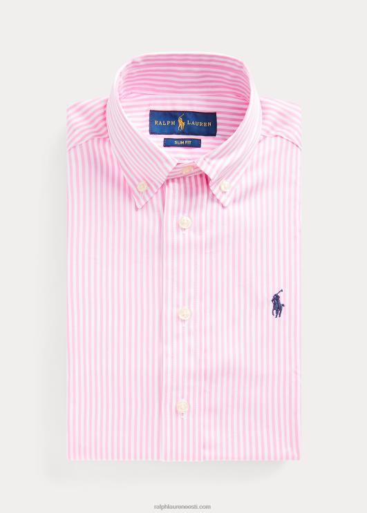 Ralph Lauren lapsed slim fit triibuline puuvillane kleit särk PR0V5790 roosa multi