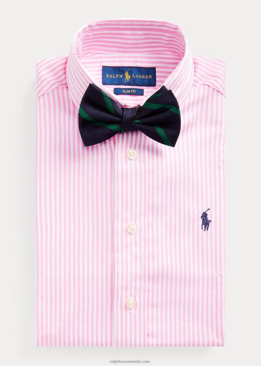 Ralph Lauren lapsed slim fit triibuline puuvillane kleit särk PR0V5790 roosa multi