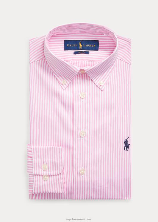 Ralph Lauren lapsed slim fit triibuline puuvillane kleit särk PR0V9857 roosa multi