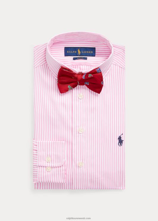 Ralph Lauren lapsed slim fit triibuline puuvillane kleit särk PR0V9857 roosa multi