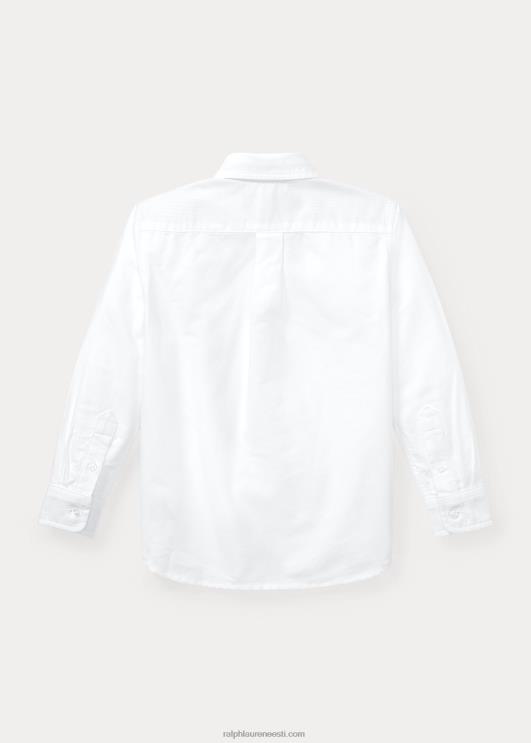 Ralph Lauren lapsed suur poni puuvillane oxfordi särk PR0V5938 valge