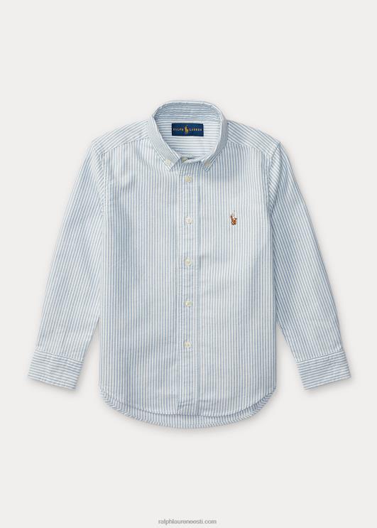 Ralph Lauren lapsed triibuline puuvillane oxfordi särk PR0V5948 helesinine triip