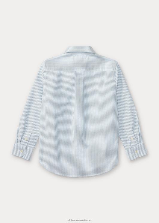 Ralph Lauren lapsed triibuline puuvillane oxfordi särk PR0V5948 helesinine triip