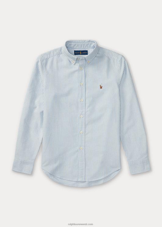 Ralph Lauren lapsed triibuline puuvillane oxfordi särk PR0V6311 helesinine triip