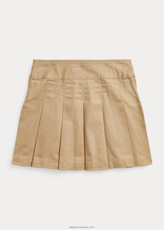 Ralph Lauren lapsed plisseeritud puuvillane toimseelik PR0V7362 vintage khaki