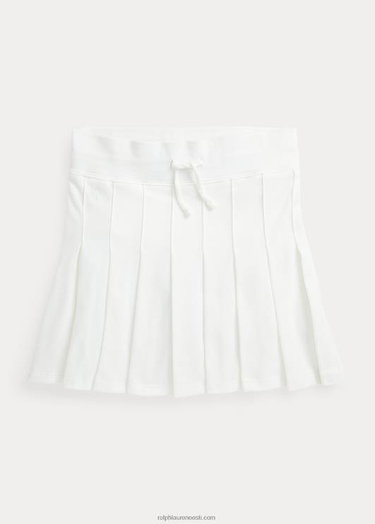 Ralph Lauren lapsed plisseeritud võrgust skort PR0V7065 tekipesu valge
