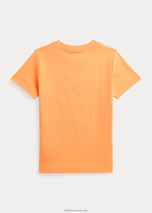 Ralph Lauren lapsed Key West puuvillast trikoo särk PR0V5759 õiglane oranž
