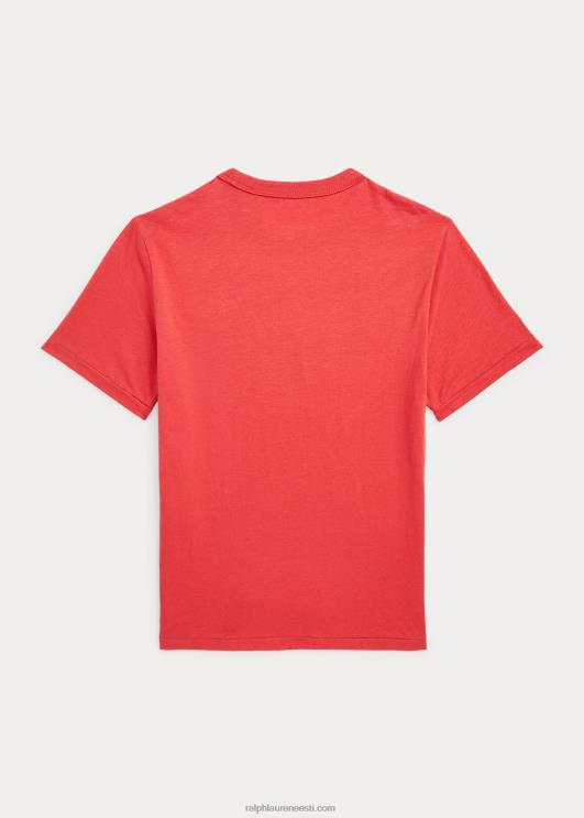 Ralph Lauren lapsed Kuu uusaasta puuvillane trikoosärk PR0V6570 postitus punane