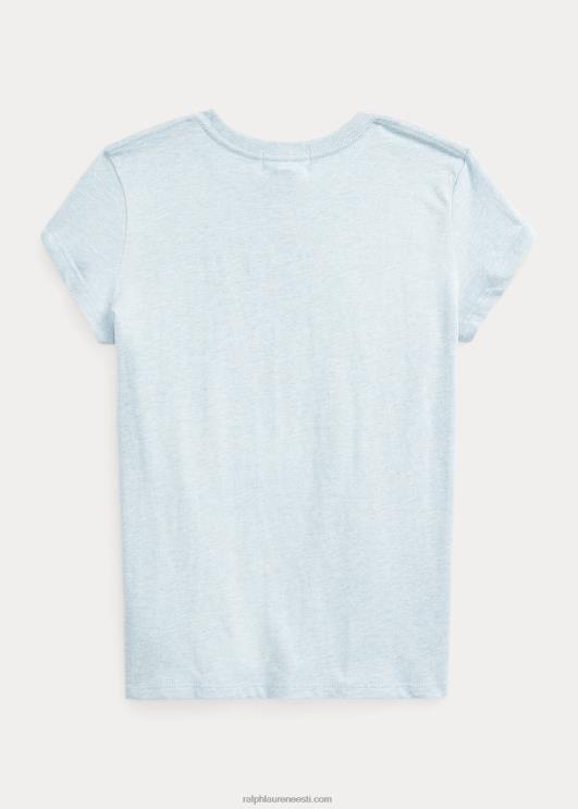 Ralph Lauren lapsed hobuse puuvillast trikoo särk PR0V7538 chambray kanarbik